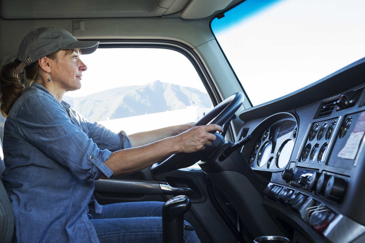 woman truck driver