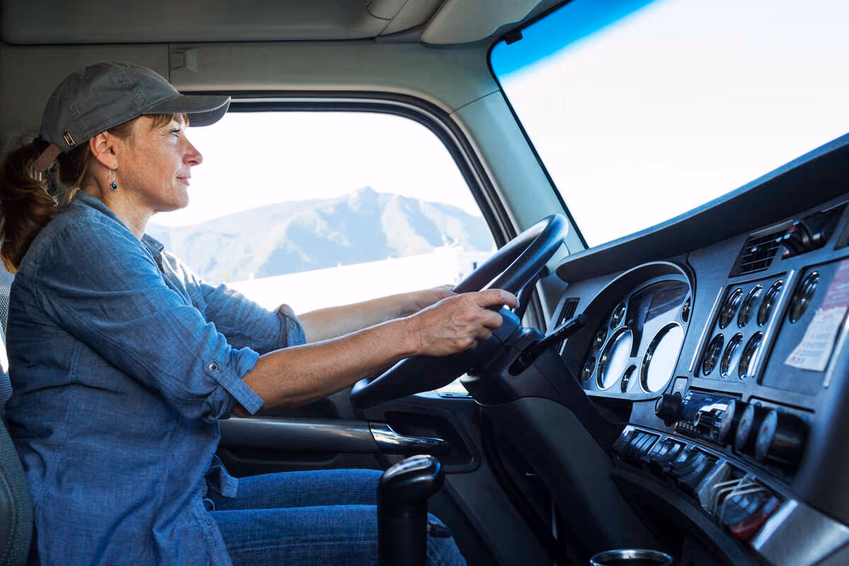 woman truck driver