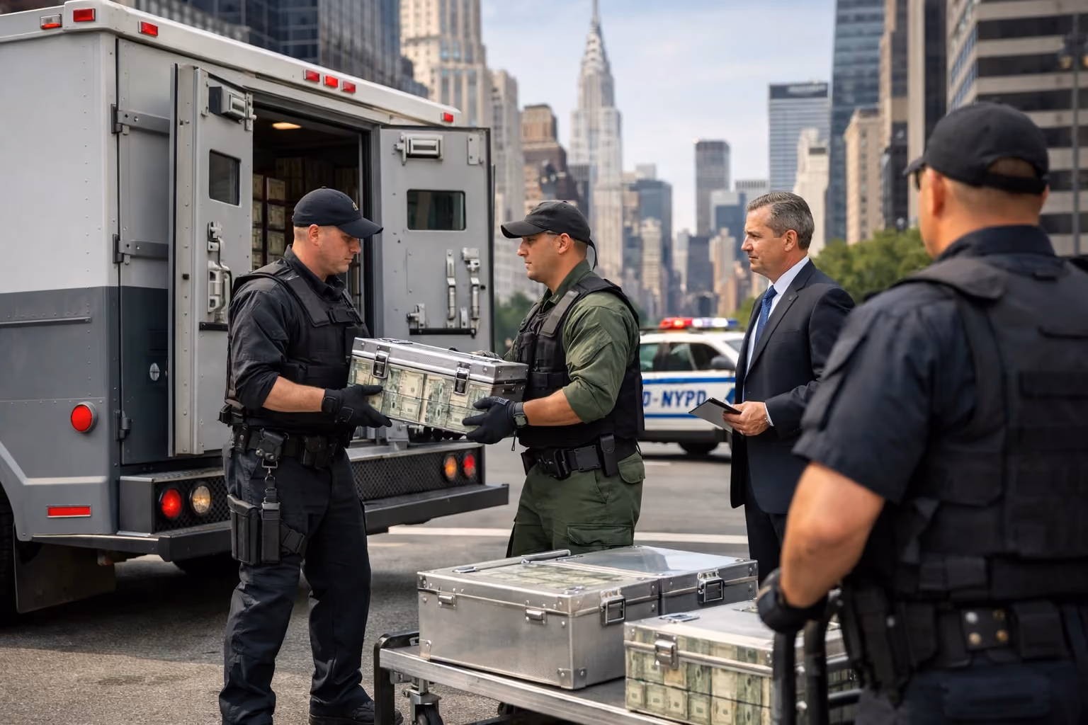 Insured Cash Shipping in New York With Full Chain of Custody