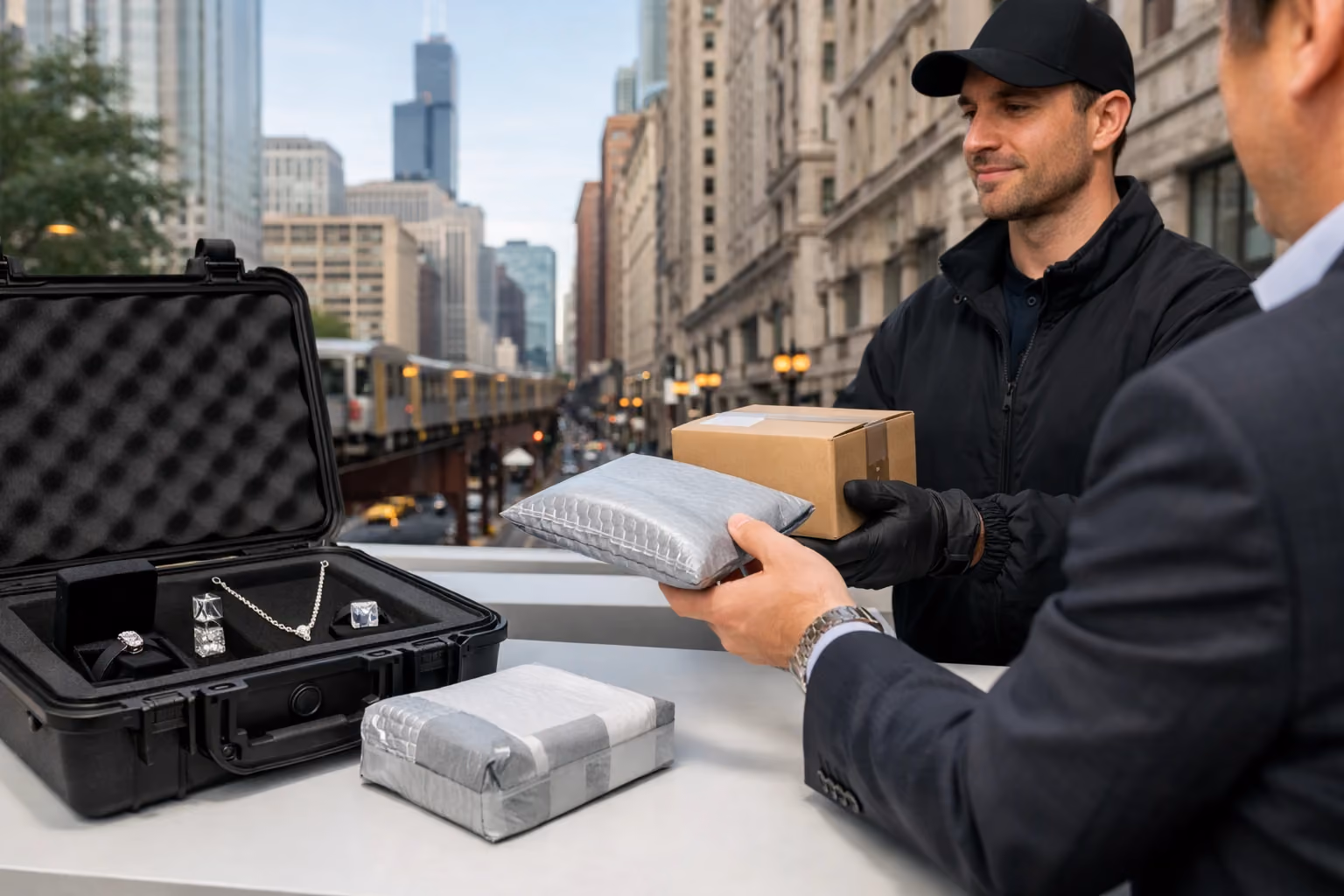 Insured Jewelry & Diamond Shipping in Chicago for Jewelers Row & the Loop