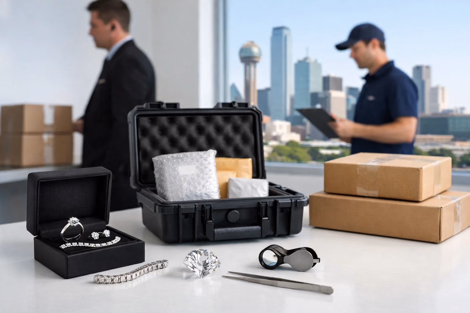 Insured Jewelry & Diamond Shipping in Dallas for Luxury Jewelers & Designers