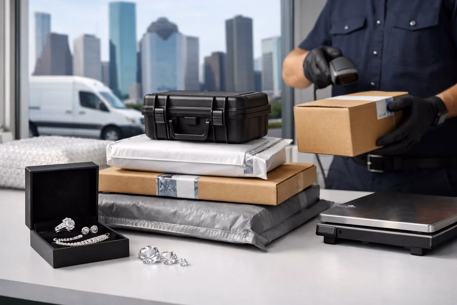 Insured Jewelry & Diamond Shipping in Houston for Dealers & Jewelers